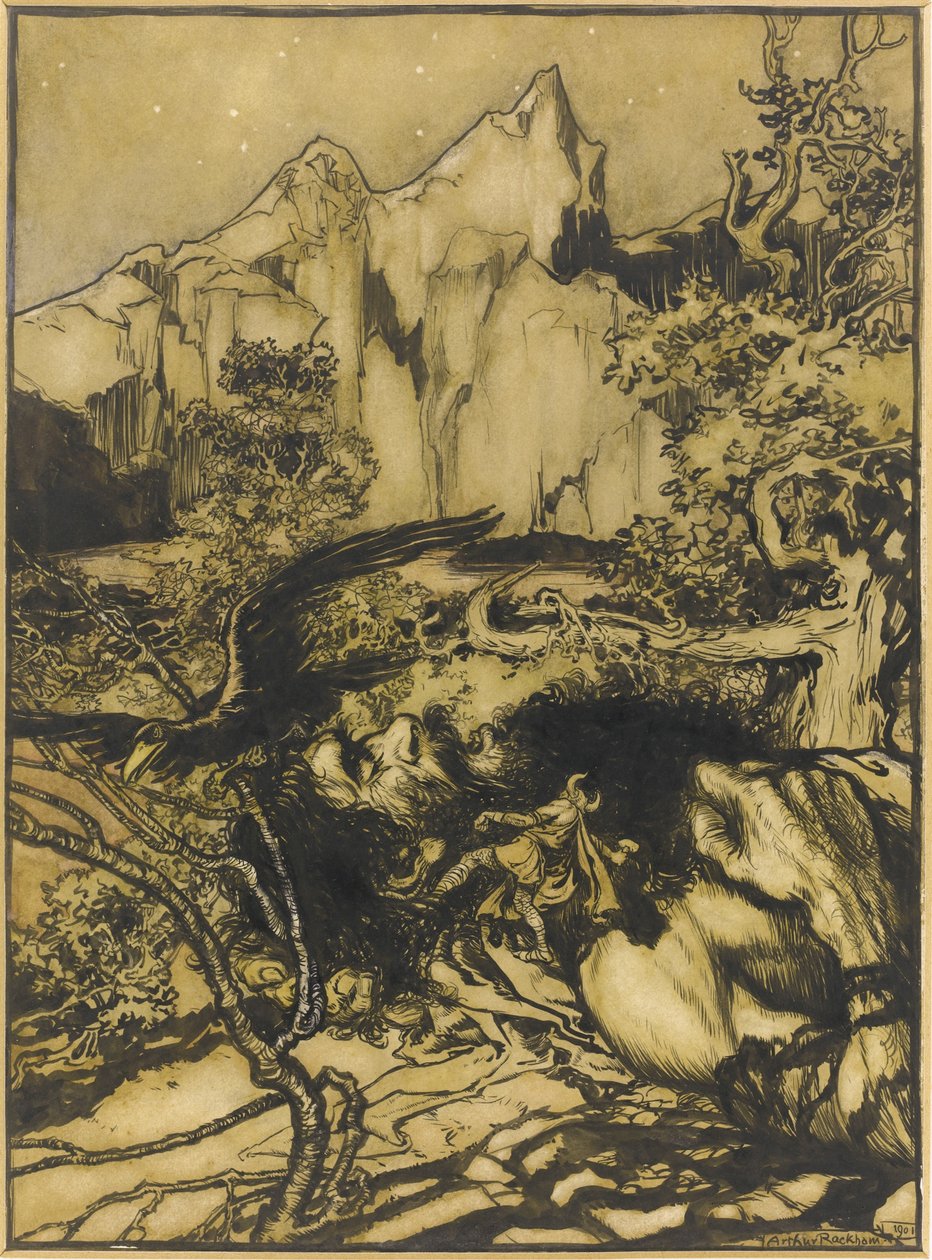 Le voyage de Thor au pays des géants - Arthur Rackham