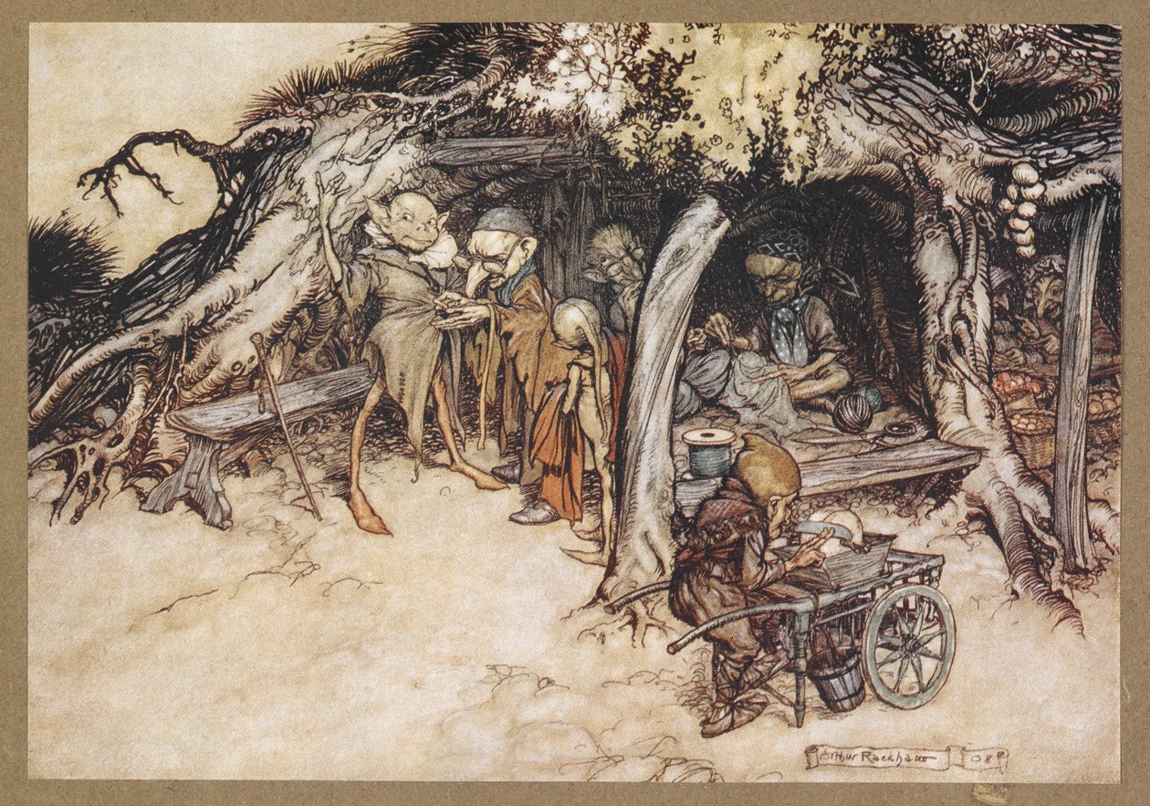Pour faire des manteaux à mes petits elfes. Une scène de 