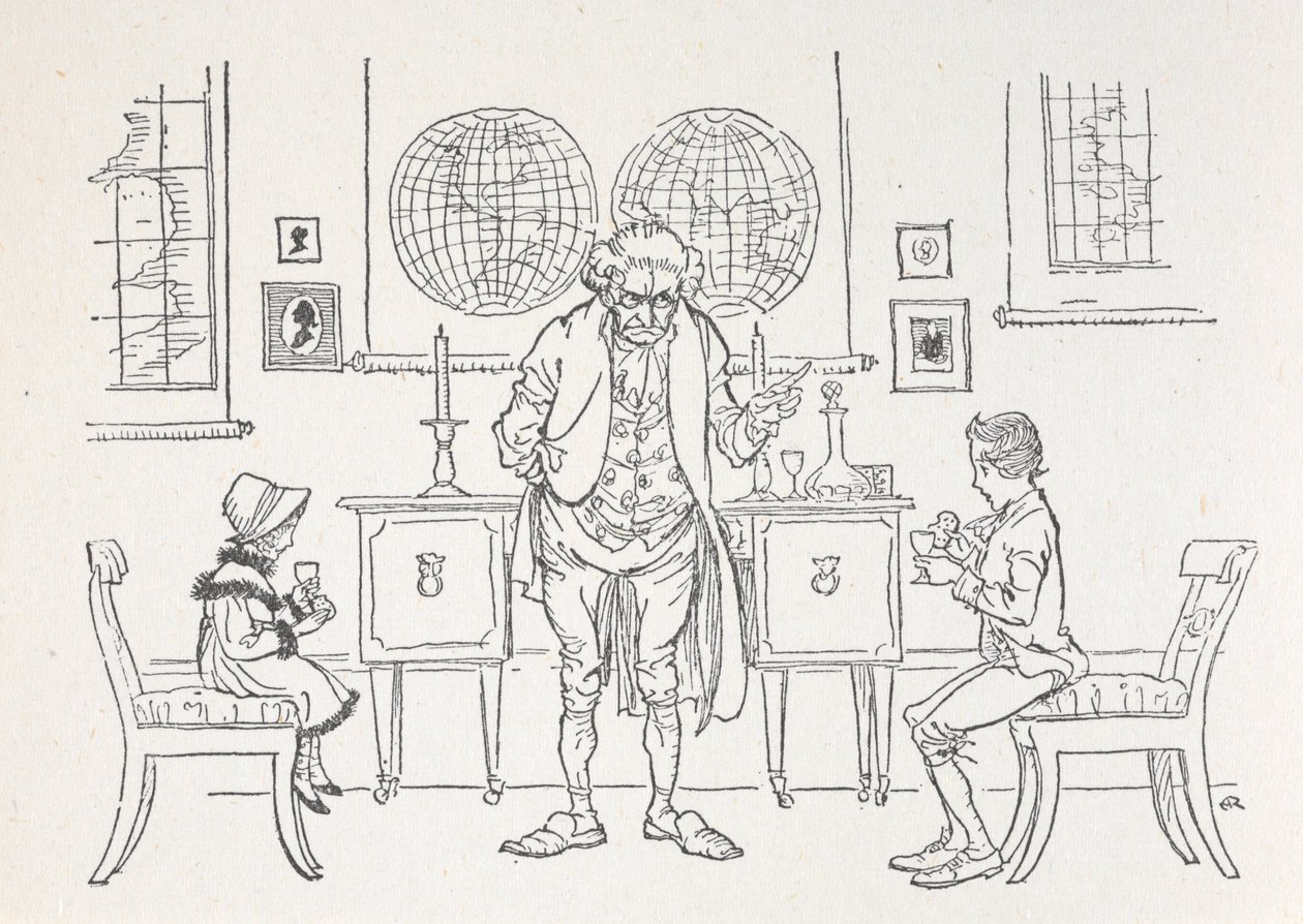 Deux enfants et leurs maîtres d