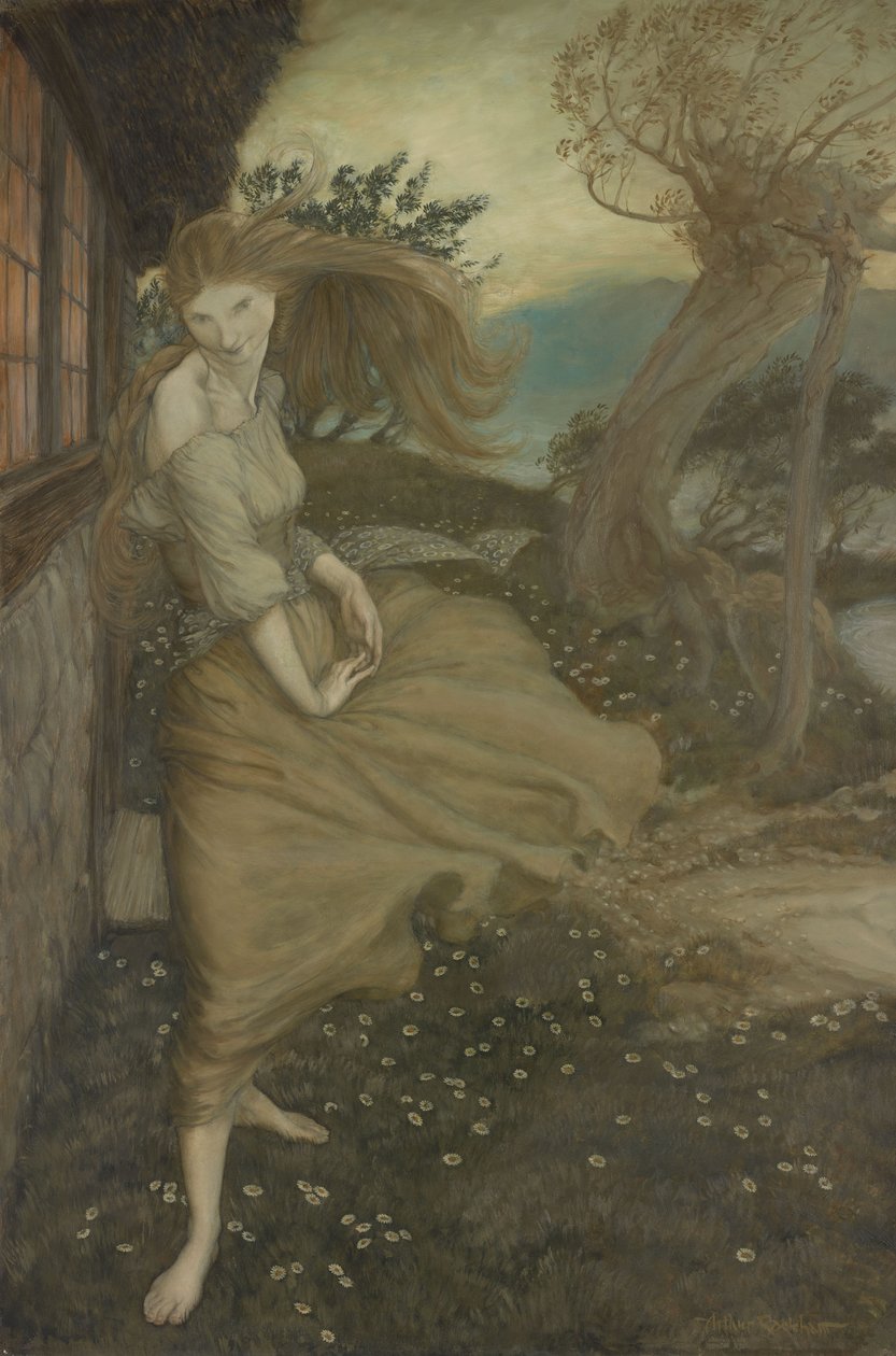 Ondine à la fenêtre - Arthur Rackham