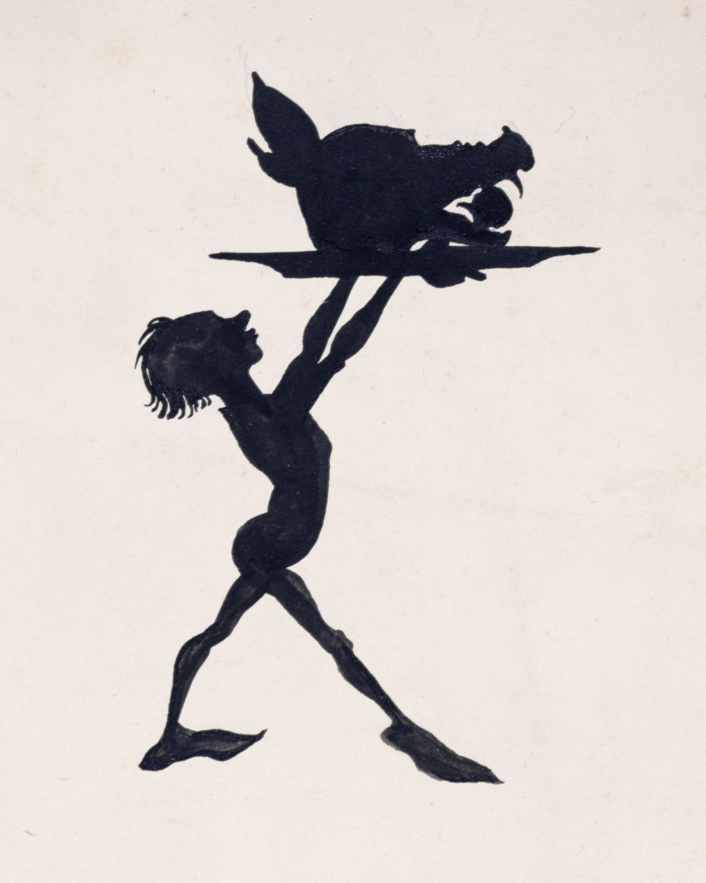 Eh bien, les invités se sont rassemblés dans la salle de banquet du palais et le festin a commencé, illustration de La Belle au bois dormant, par C.S. Evans, publié en 1920 - Arthur Rackham