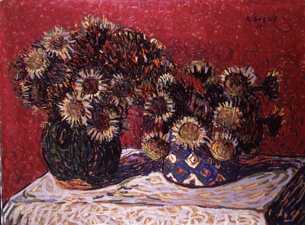 Deux vases de fleurs - Arthur Segal