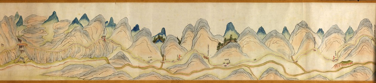 16 000. fourni. Orienté avec le nord à droite. Relief montré picturalement. Couvre la rivière Wei dans Baoji Xian, Shanxi Sheng jusqu