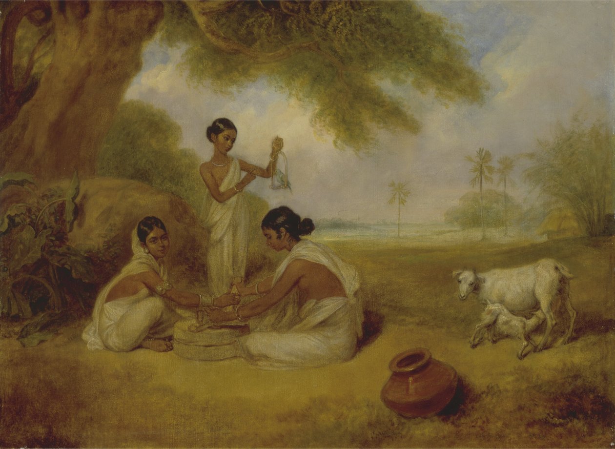 Moudre le maïs, c.1792-95 - Arthur William Devis