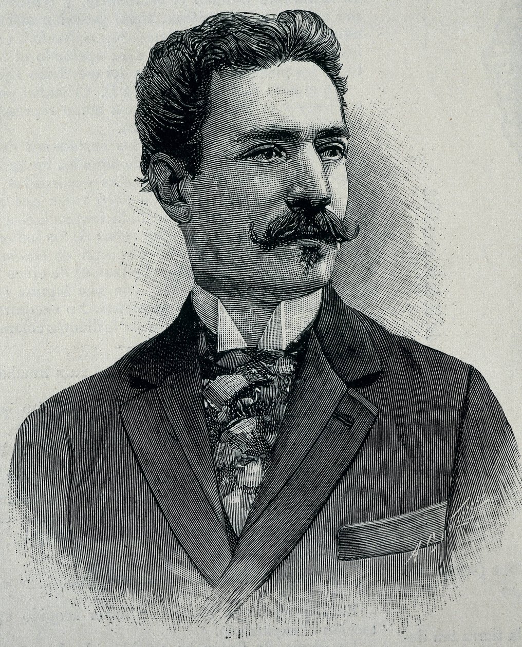 ALBARRAN Y DOMINGUEZ, Joaquin (1860 - 1912). Urologue espagnol né à Cuba. (gravure) - Artist Unknown