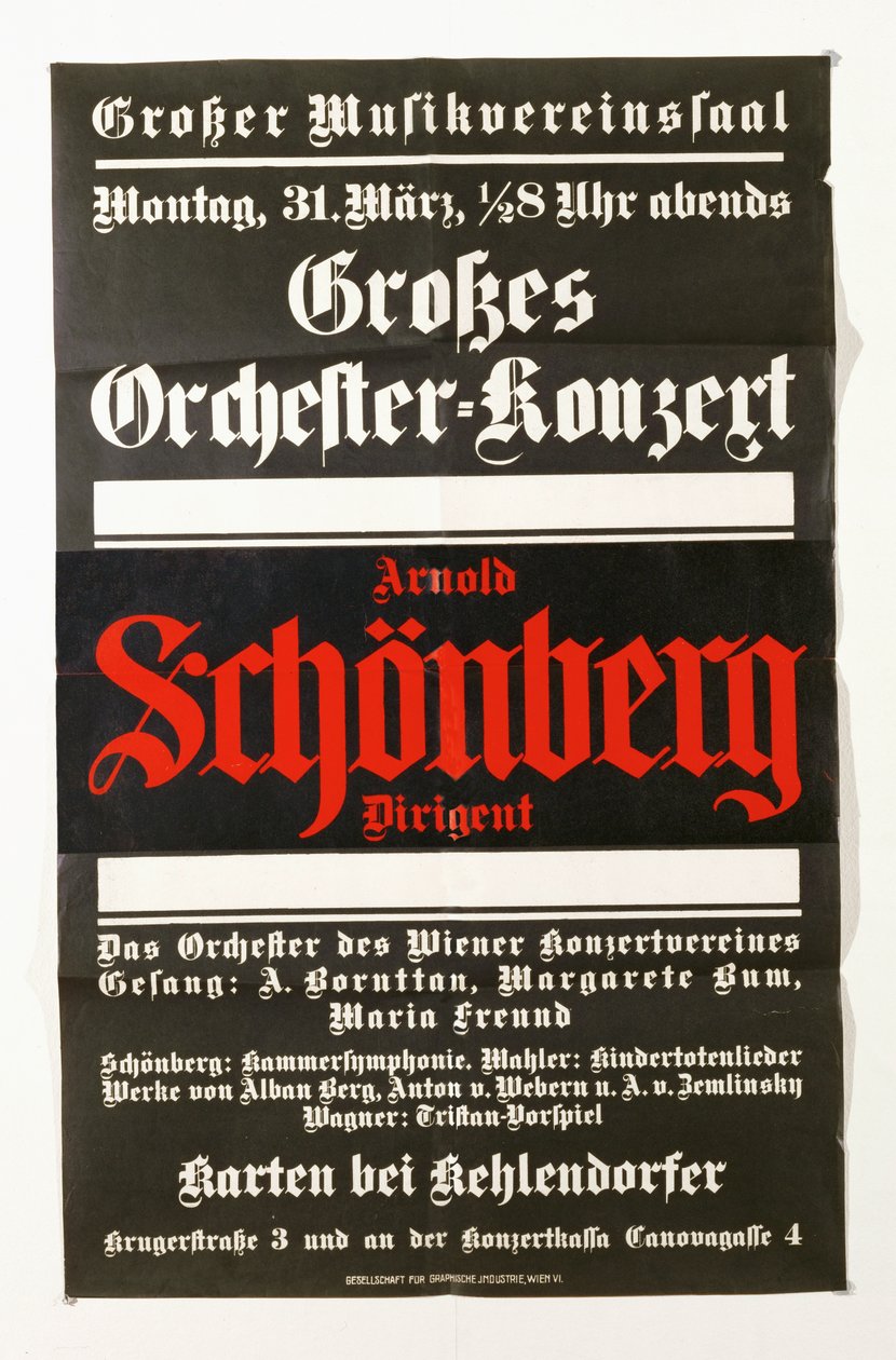 Affiche annonçant un concert d