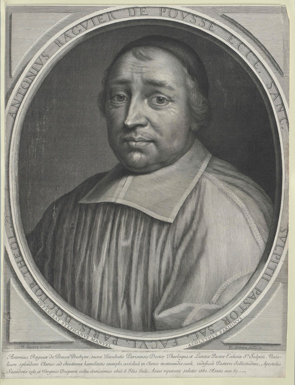 Antoine Raguier de Pouss?00000000 (gravure) - Artist Unknown