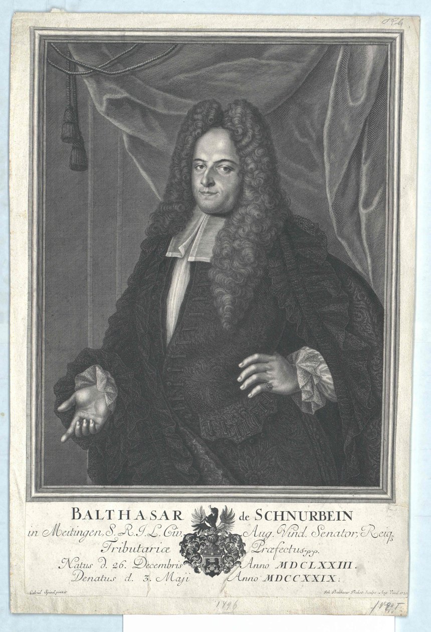 Balthazar Schnurbein de et vers Meitingen - Artist Unknown