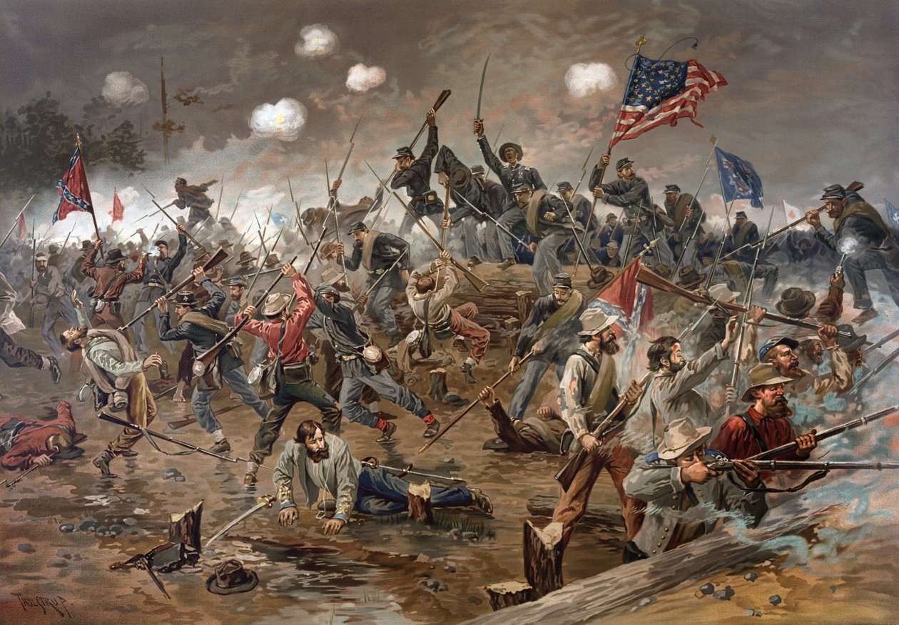 Bataille de Spotsylvania Court House, Virginie, Guerre de Sécession - Artist Unknown