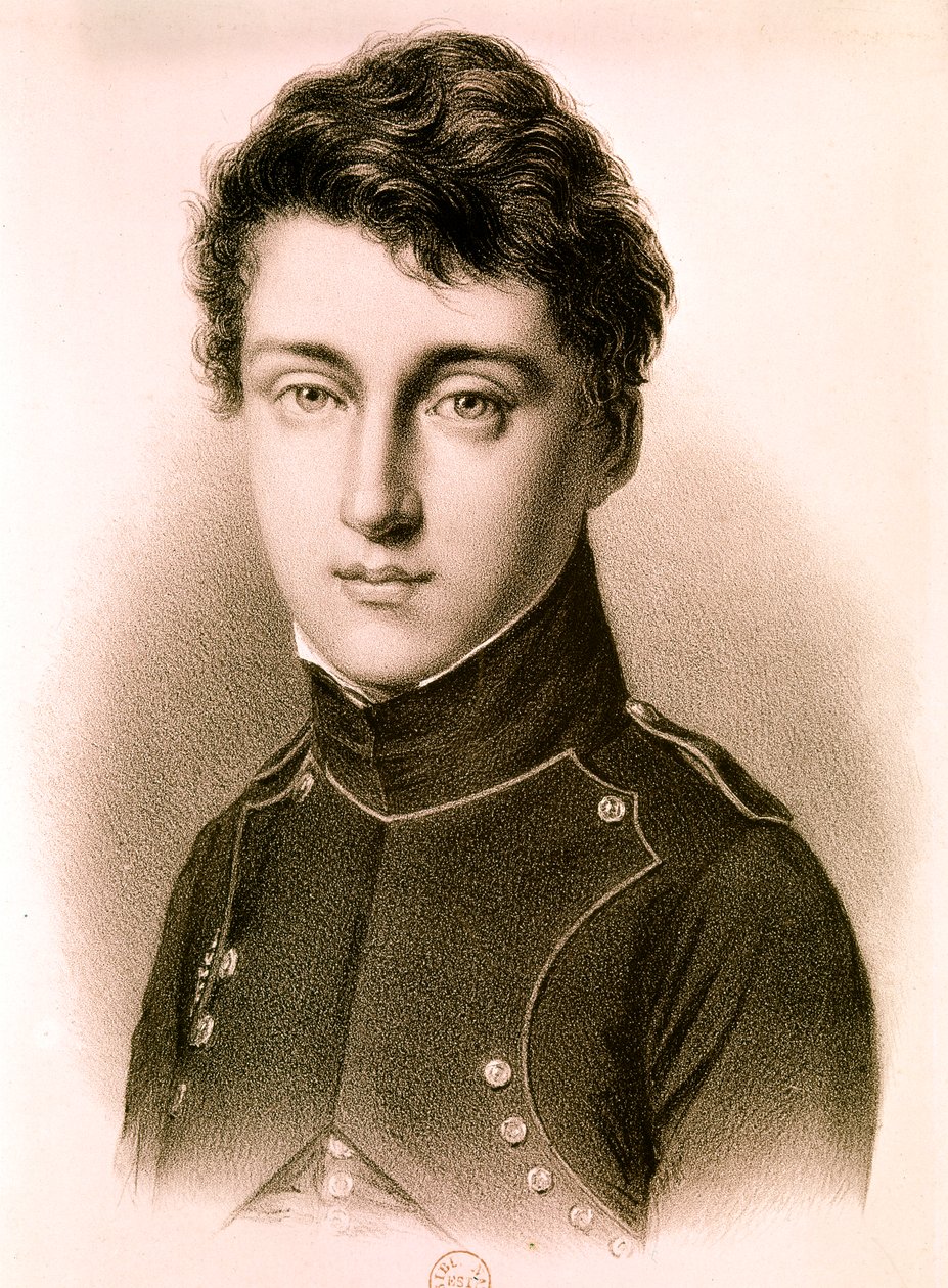 CARNOT Sadi Nicolas Léonard, ingénieur mécanicien et physicien français : Portrait à 17 ans (eau-forte) - Artist Unknown
