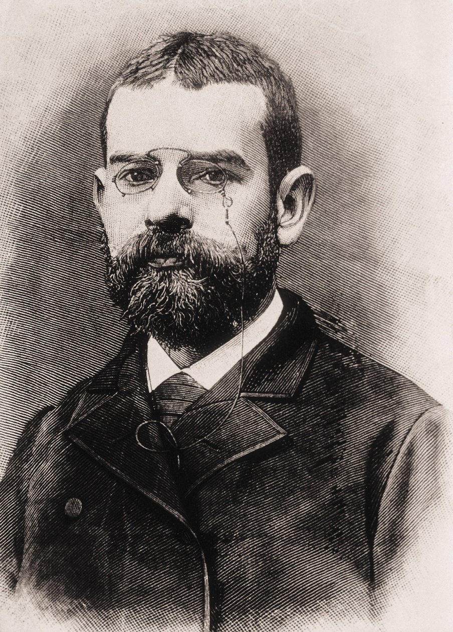 CLARIN, Leopoldo Alas y Urena, également appelé (1852-1901). Écrivain espagnol. Gravure - Artist Unknown