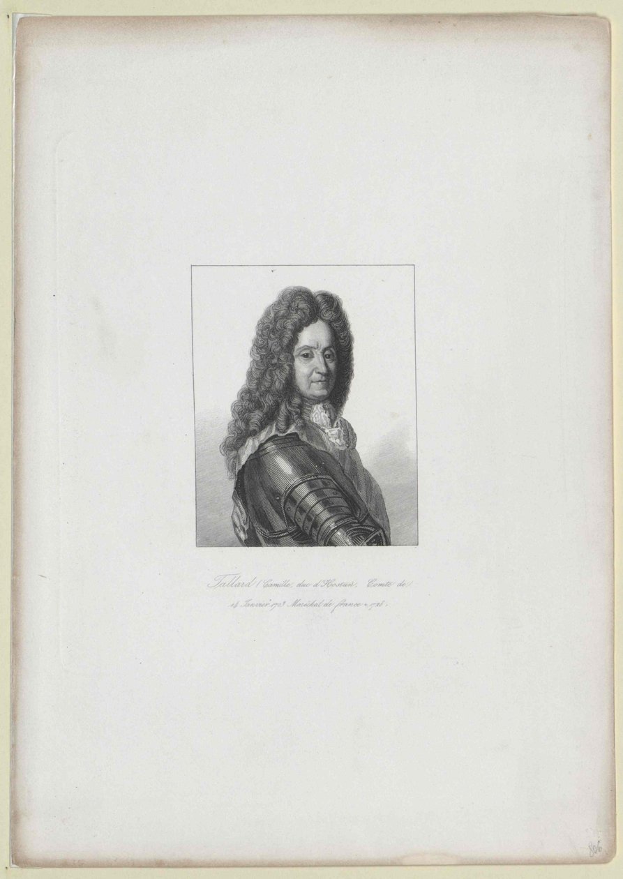 Camille de Hostun Tallart (print) - Artist Unknown