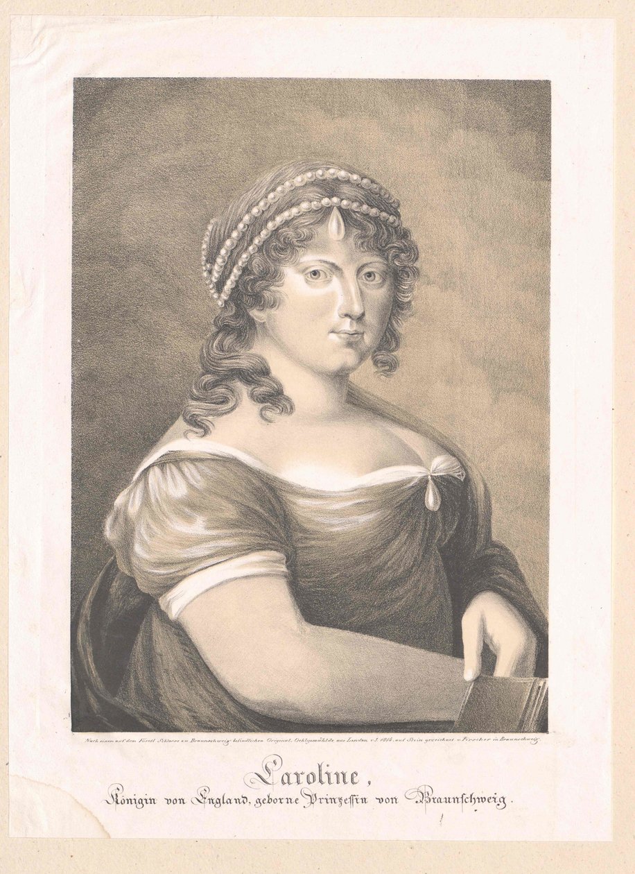 Caroline Amalie of Brunswick-Wolfenbuettel, - Artist Unknown
