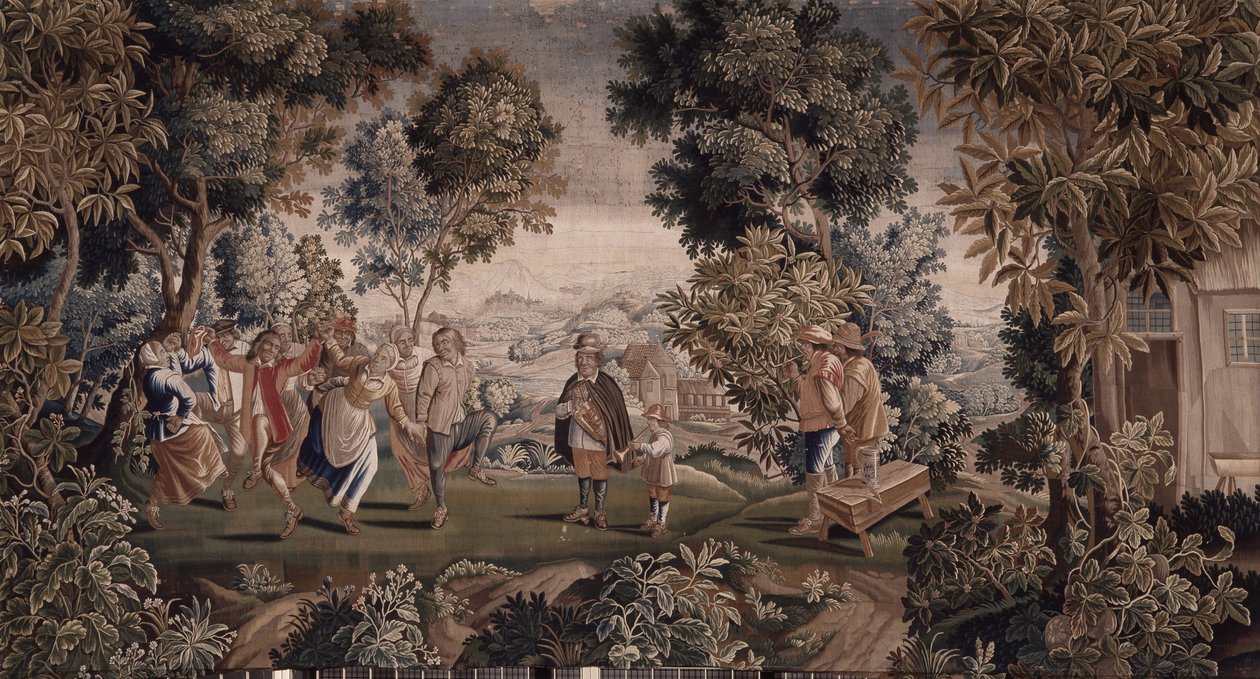 Scène champêtre en Flandre au XVIIIe siècle (tapisserie) - Artist Unknown