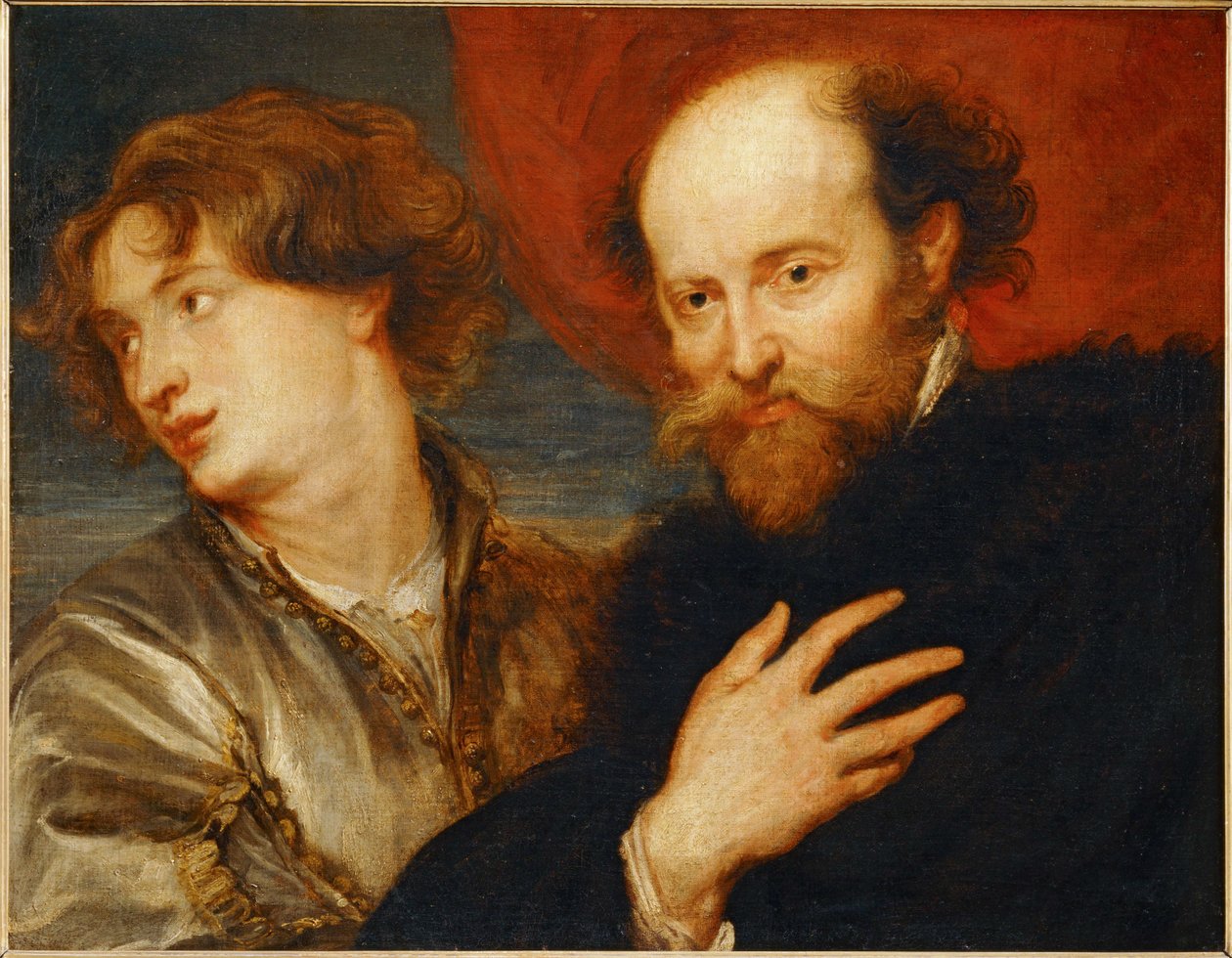 Double-portrait idéal de van Dyck et Rubens ... - Artist Unknown