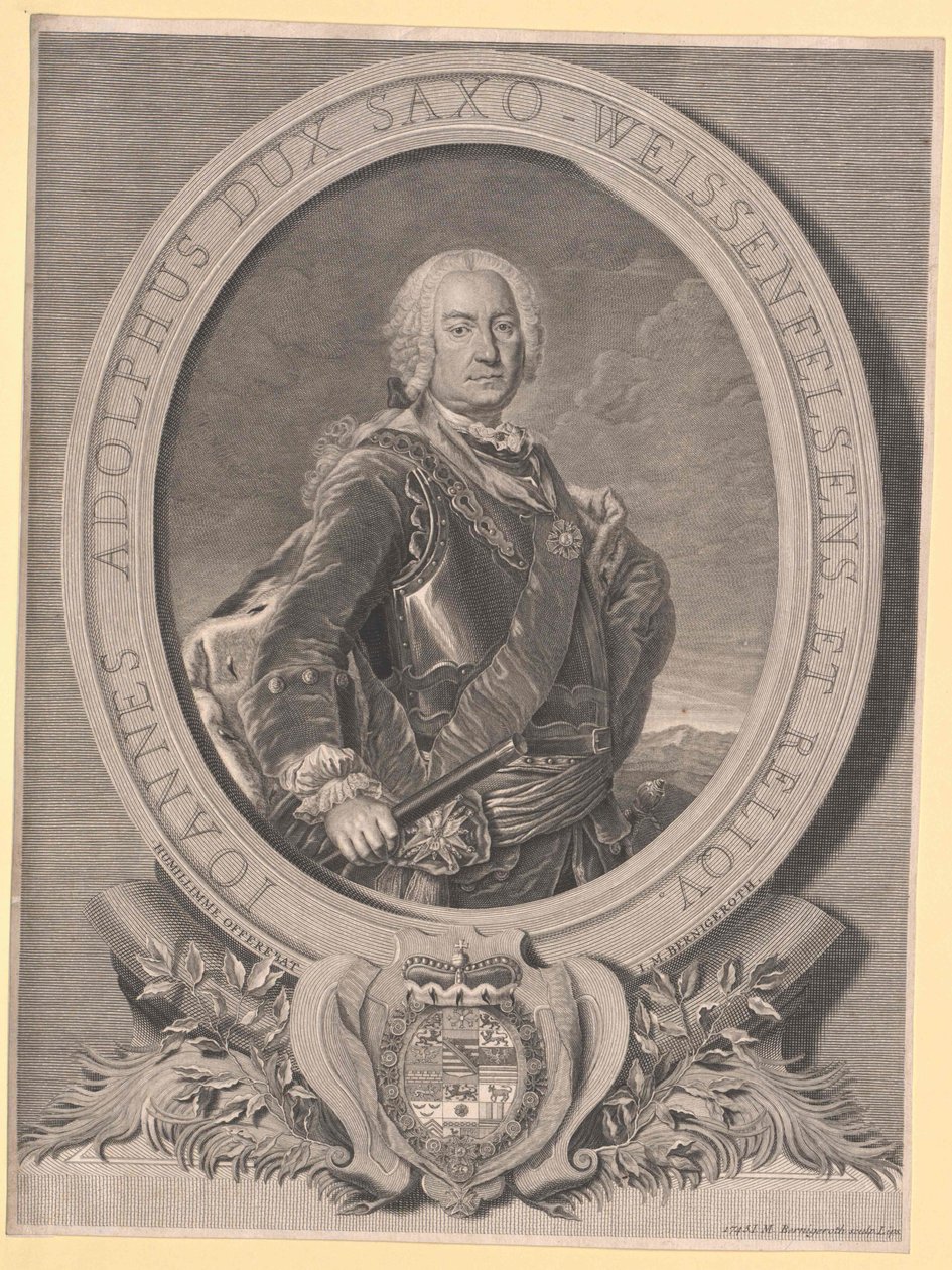 Duc de Saxe-Weissenfels Johann Adolf II - Artist Unknown