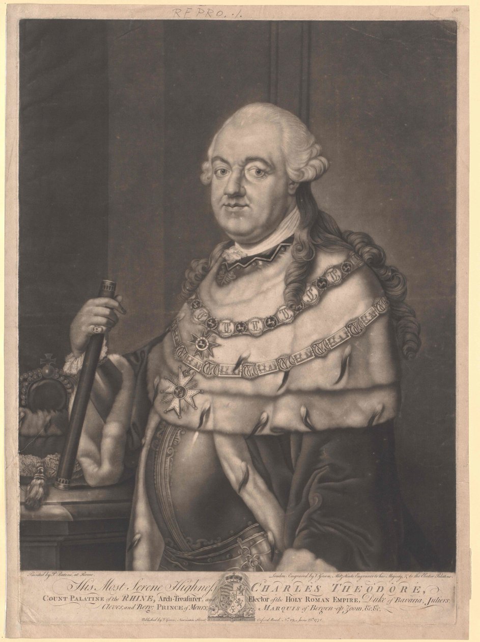 Electeur de Bavière Karl Theodor - Artist Unknown