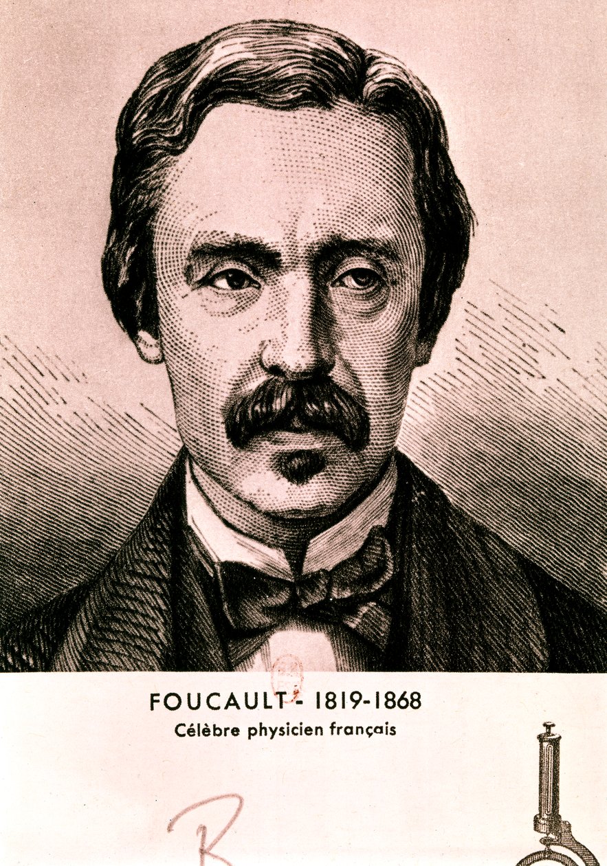 FOUCAULT Jean Bernard Léon : Portrait (eau-forte) - Artist Unknown