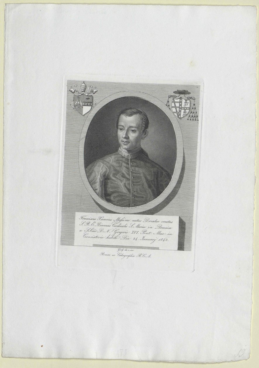 François Xavier Prince Maximus (impression) - Artist Unknown