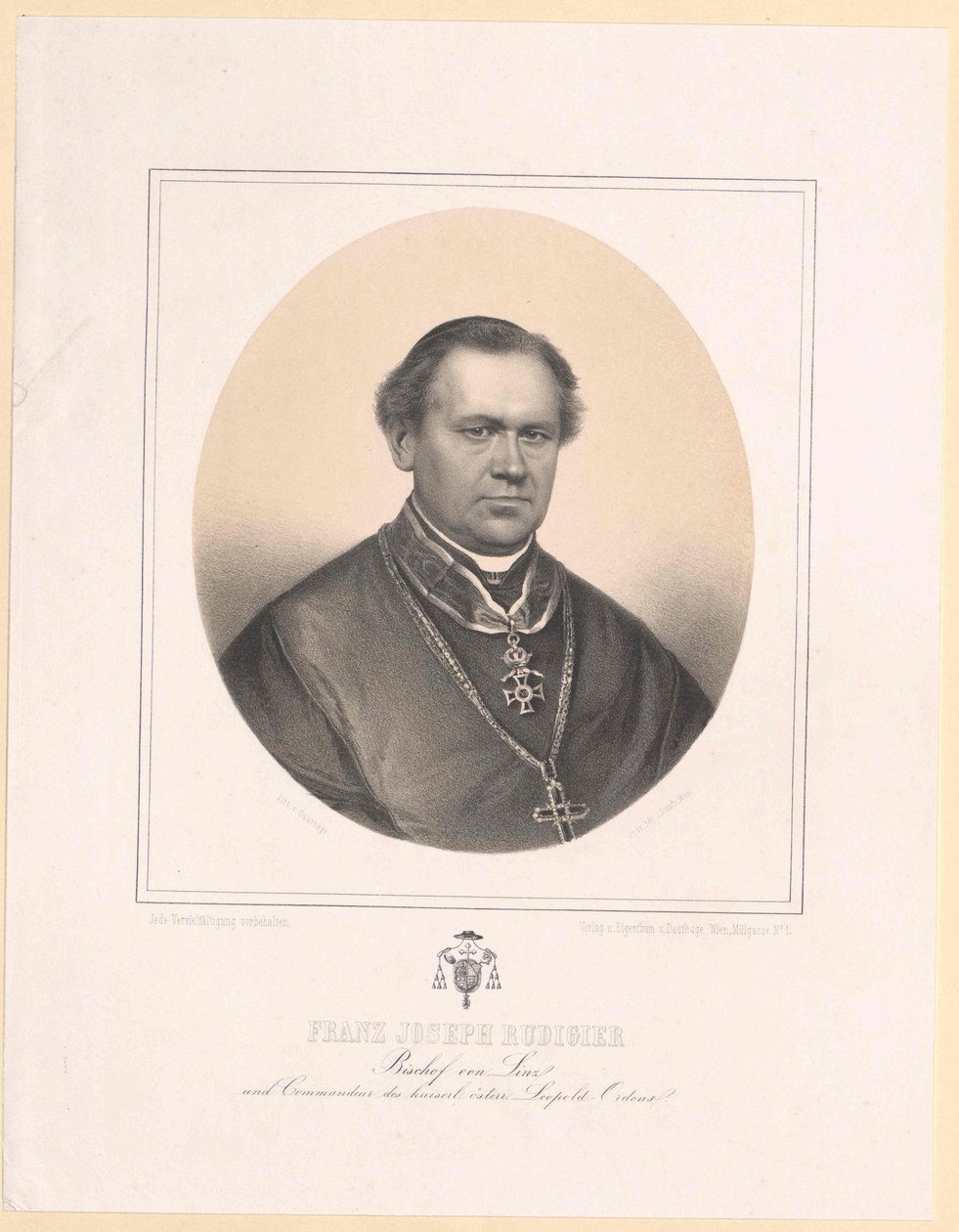 Francis Joseph Rudigier - Artist Unknown