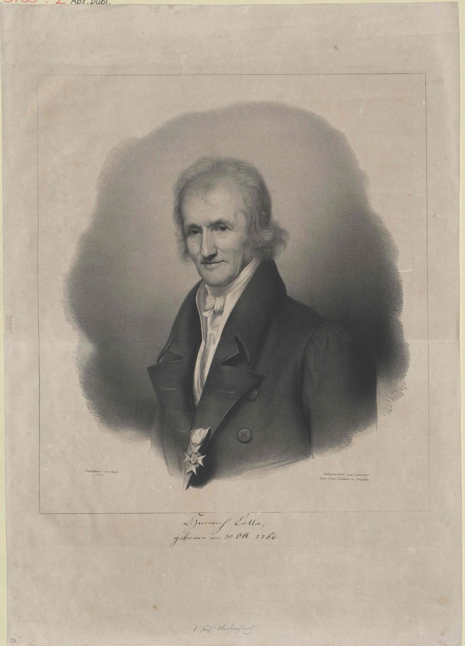 Heinrich von Cotta (imprimé) - Artist Unknown