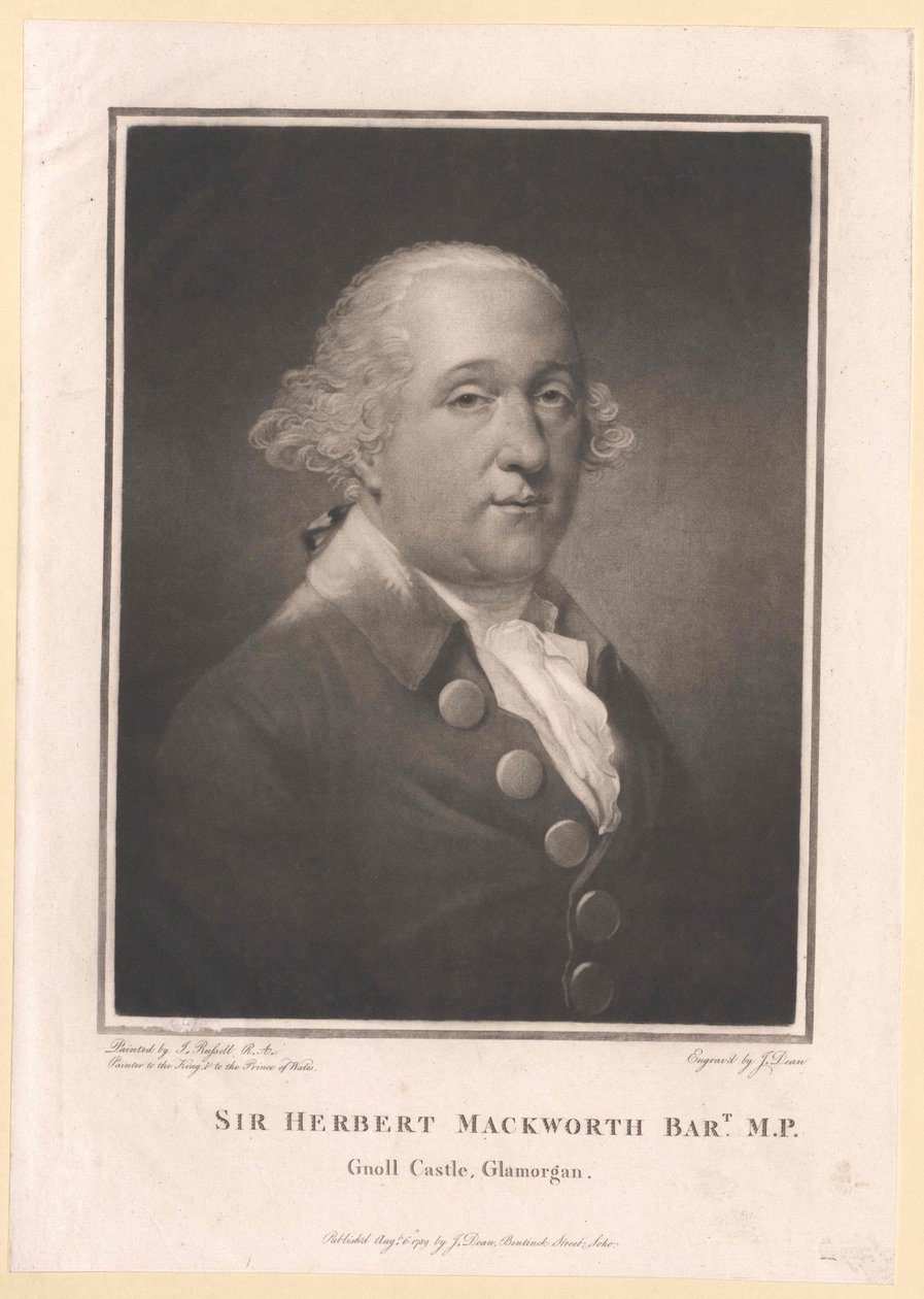Herbert baronnet Mackworth - Artist Unknown
