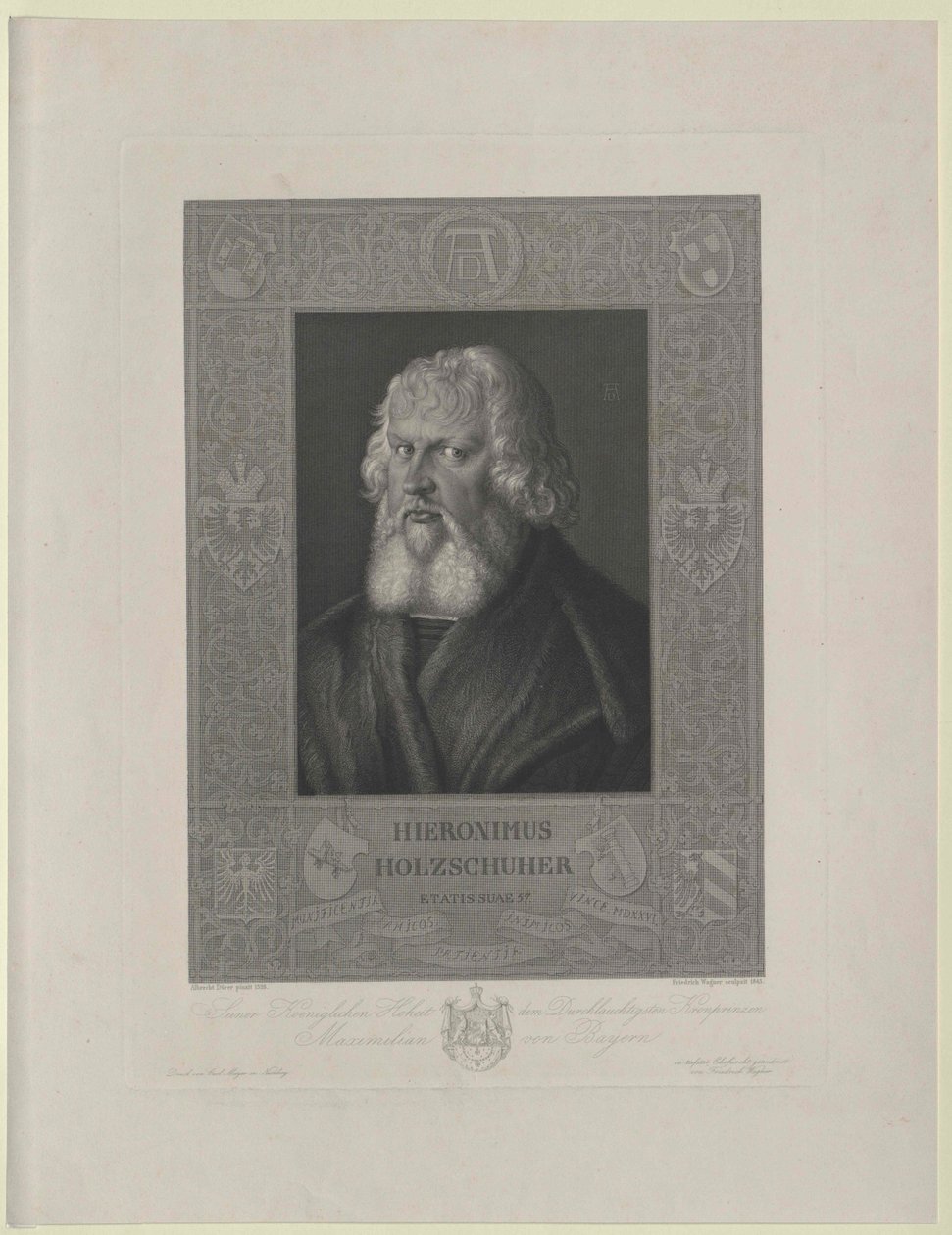 Hieronymus Holzschuher (imprimé) - Artist Unknown