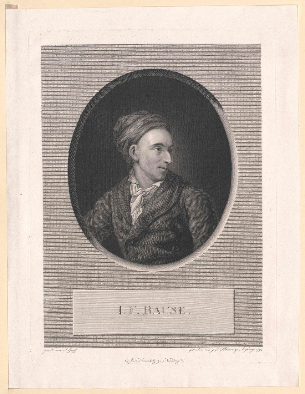 Johann Friedrich Bause - Artist Unknown