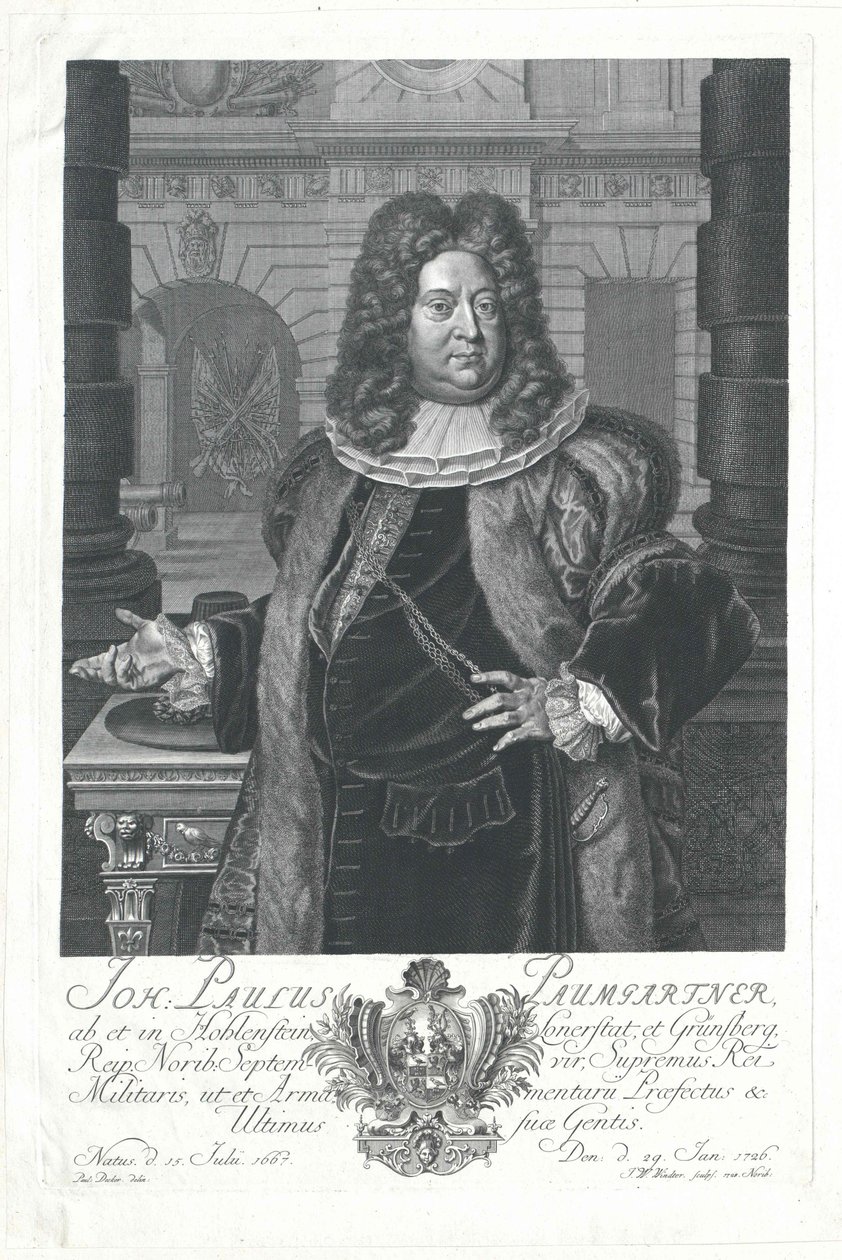 Johann Paul von Paumgartner von Holenstein et Lonnerstadt - Artist Unknown