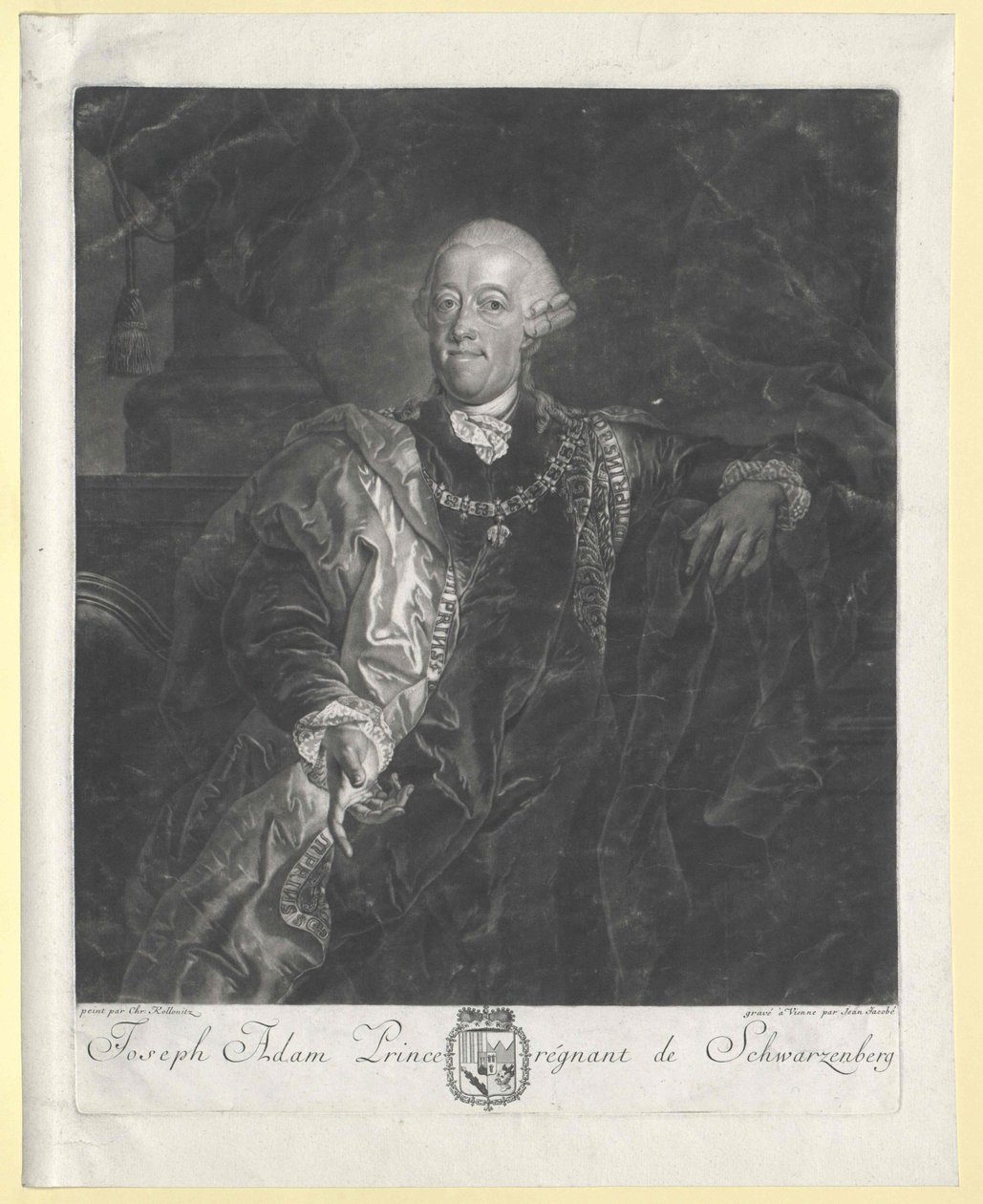 Joseph Adam Johann Nepomuk count de Schwarzenberg (peak) - Artist Unknown