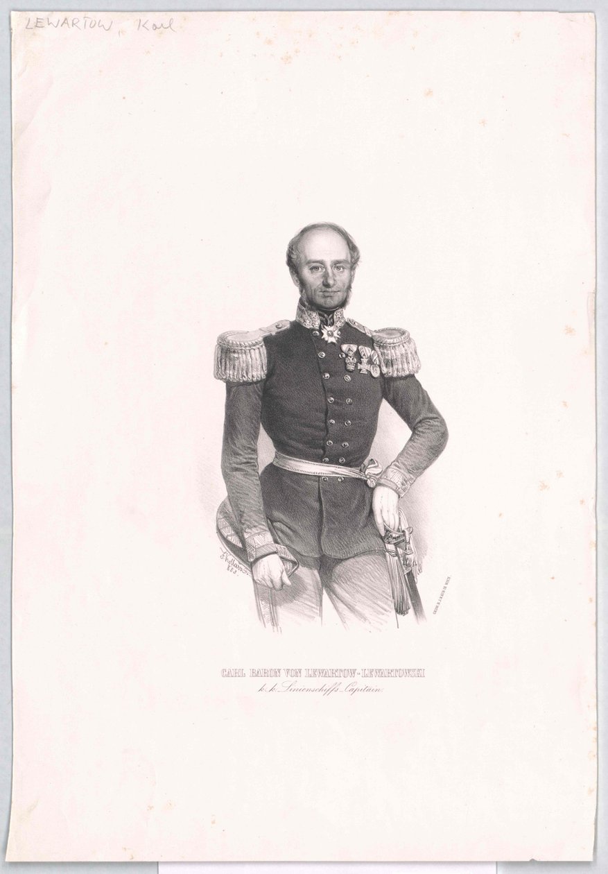 Karl baron von Lewartow von Lewartowski - Artist Unknown