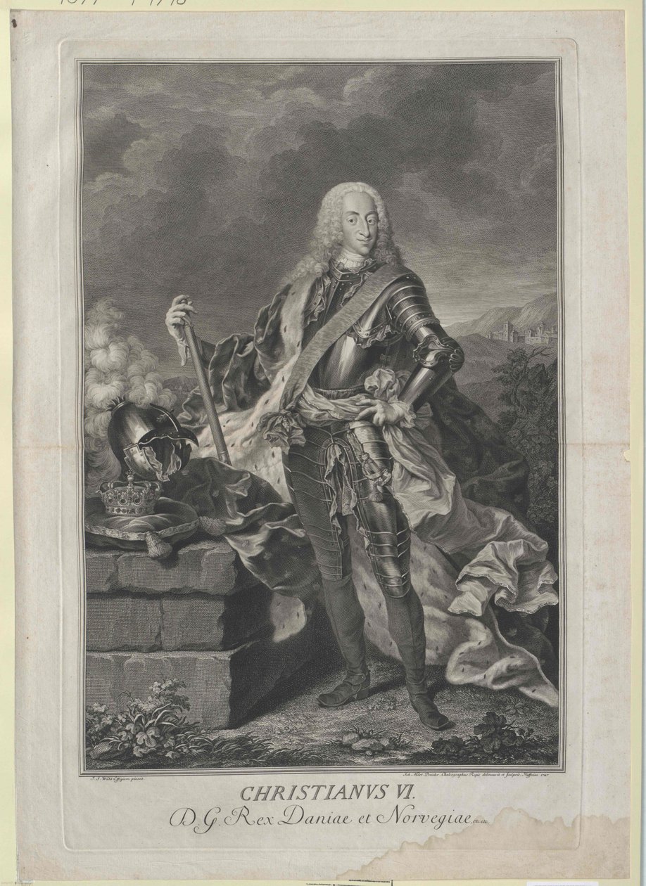 Roi du Danemark Christian VI - Artist Unknown