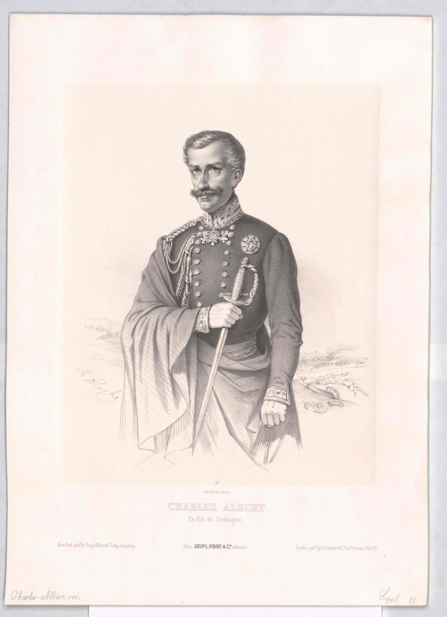 Roi de Sardaigne Charles Albert - Artist Unknown