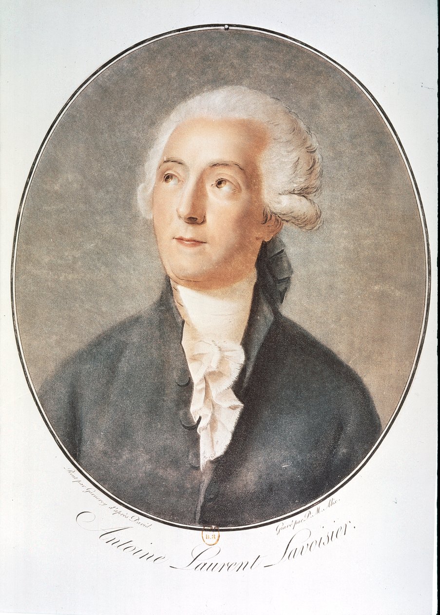 LAVOISIER Antoine-Laurent de: Portrait (watercolour) - Artist Unknown