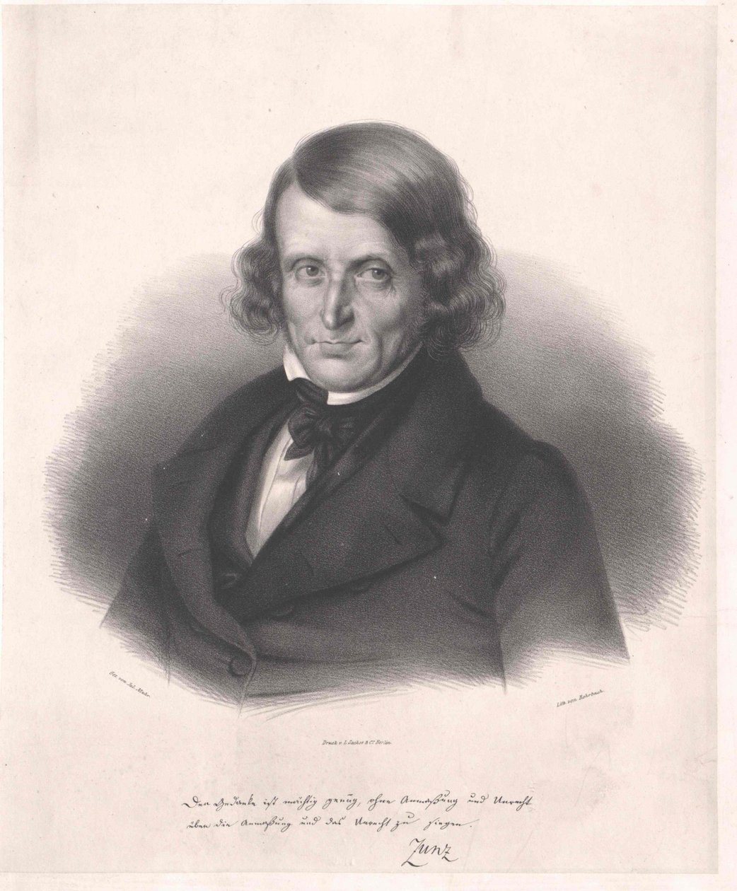 Leopold Zunz (imprimé) - Artist Unknown