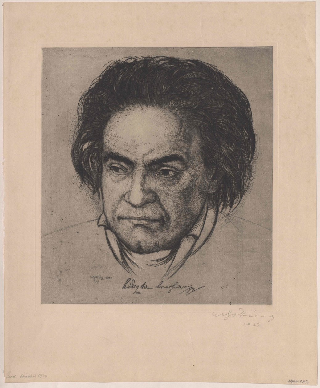 Ludwig van Beethoven - Artist Unknown