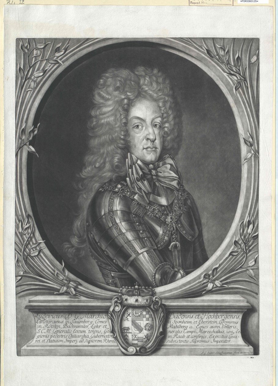 Margrave de Baden-Baden Ludwig Wilhelm - Artist Unknown