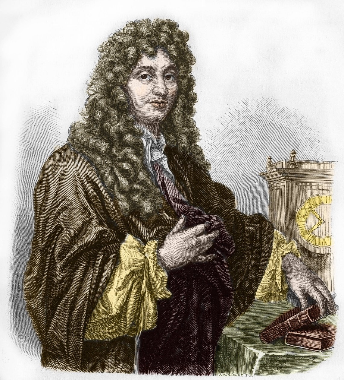 Portrait de Christiaan Huygens, physicien et mathématicien néerlandais - Artist Unknown