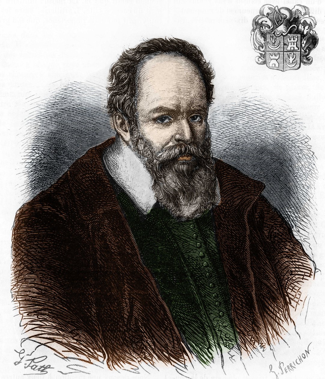 Portrait de Pierre Jeannin 1540-1622. Magistrat français. - Artist Unknown