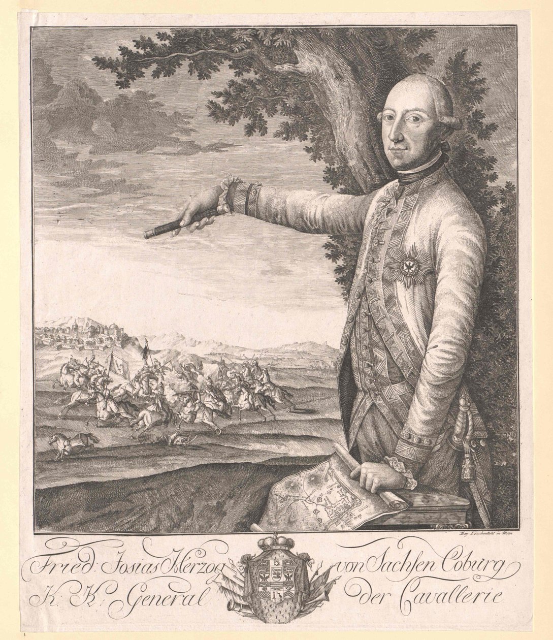 Prince de Saxe Cobourg-Saalfeld (1737-1815) Frederick Josiah - Artist Unknown