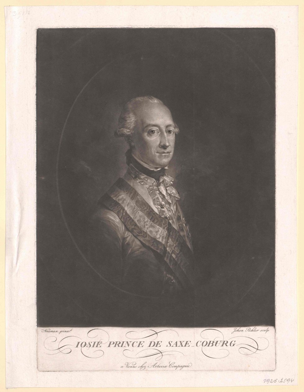 Prince de Saxe Cobourg-Saalfeld Frederic Josiah - Artist Unknown