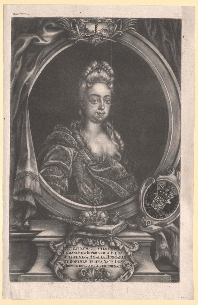 Princesse de Brunswick-Lunebourg Wilhelmine Amalie - Artist Unknown