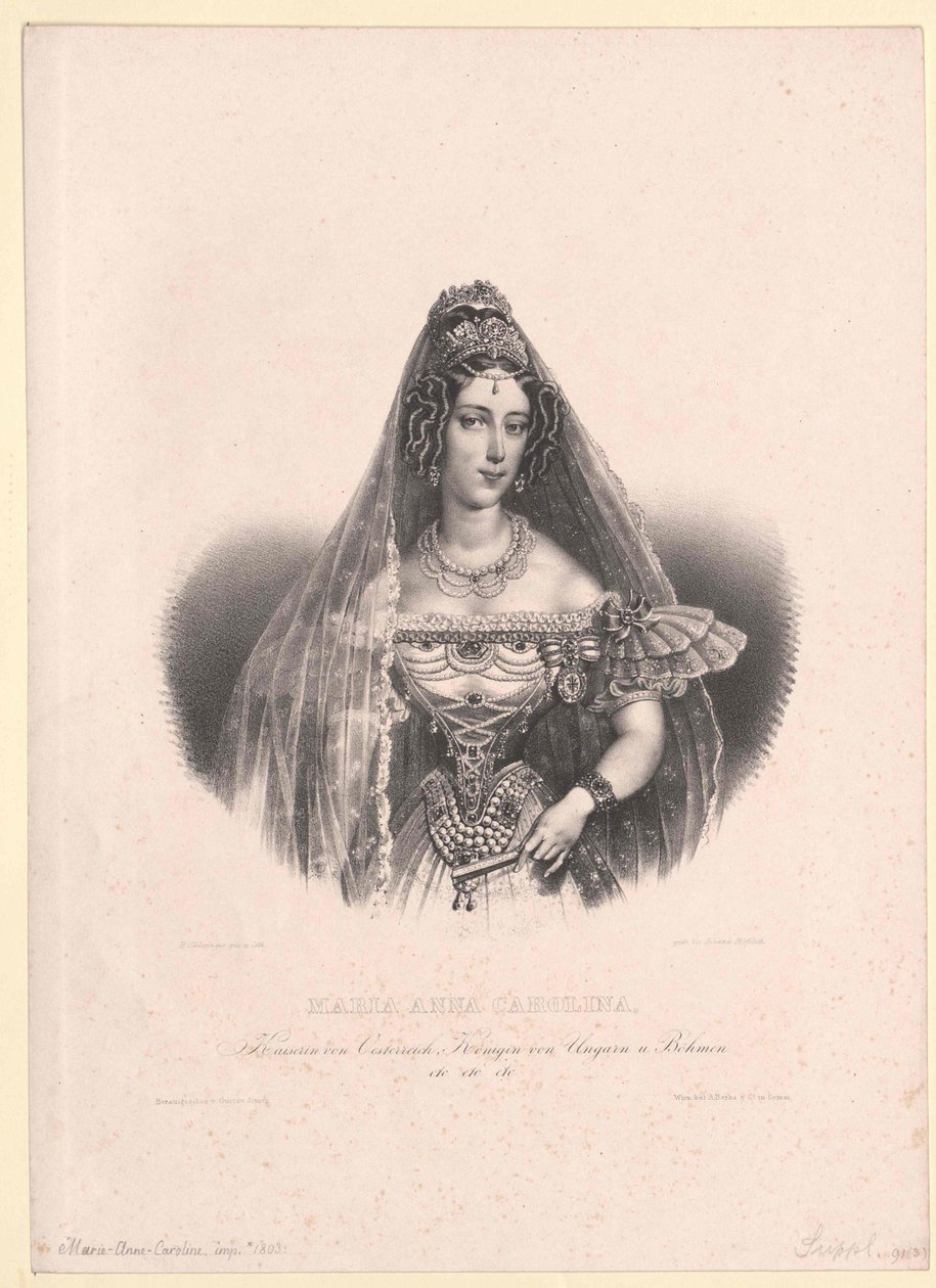 Princesse de Savoie-Sardaigne Maria Anna - Artist Unknown