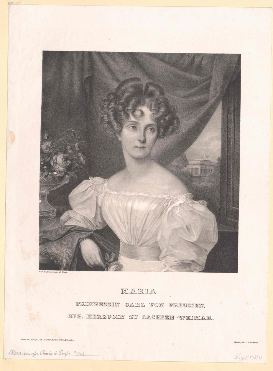 Princesse de Saxe-Weimar Eisenach Maria - Artist Unknown