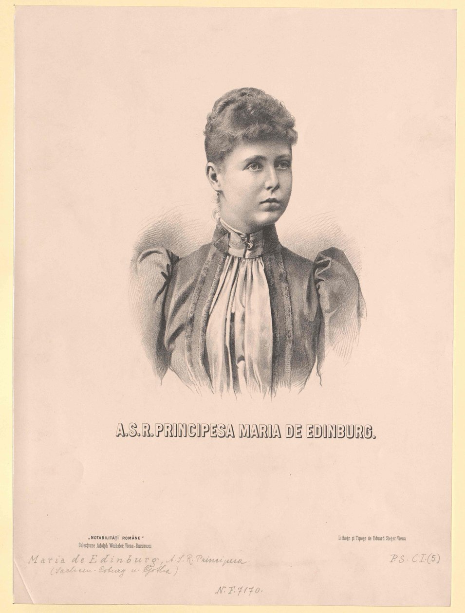 Princesse de Saxe- Coburg-Gotha Mary - Artist Unknown