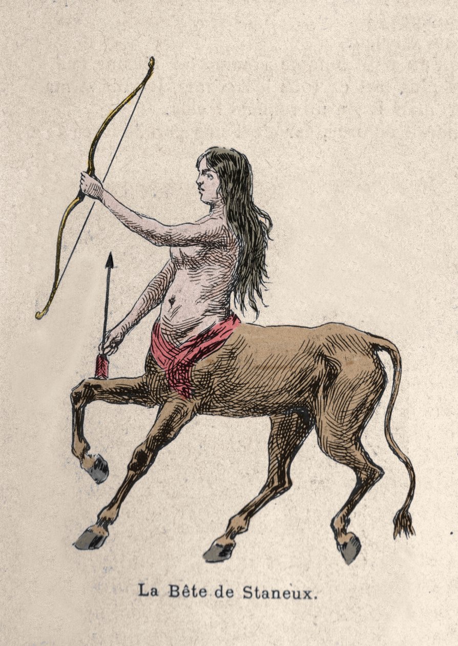 Représentation de la Bête de Staneux Illustration - Artist Unknown