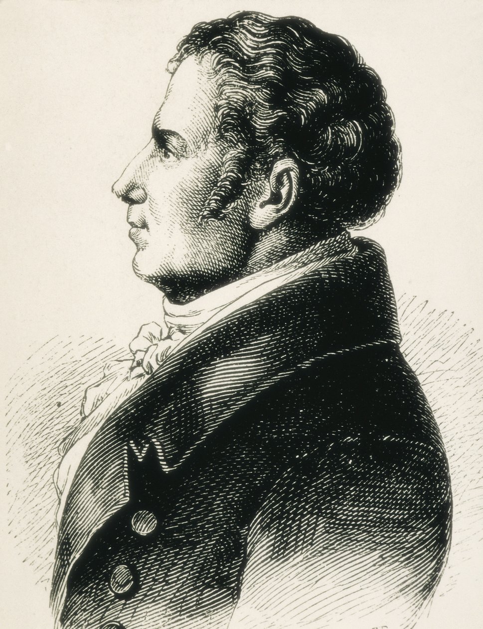 SCHLEGEL, August Wilhelm von (1767-1845). Théoricien allemand du romantisme (gravure) - Artist Unknown