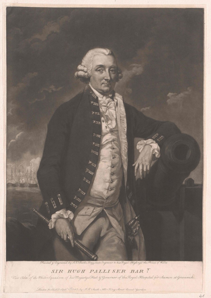 Sir Hugh 1st baronet Palliser - Artist Unknown