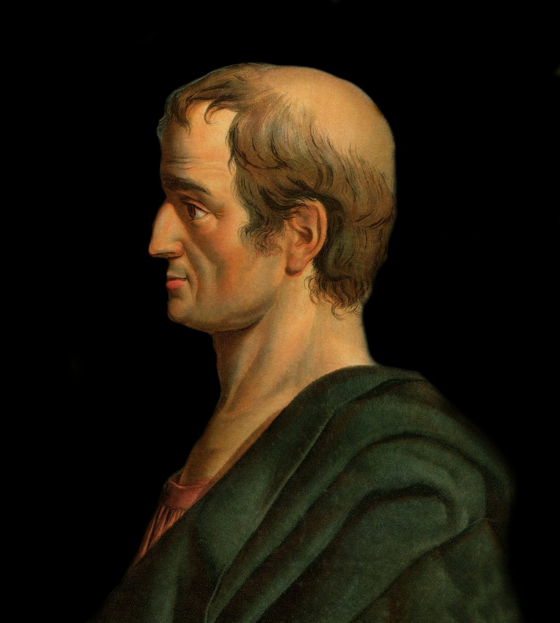 Solon Avocat, poète et marchand grec - Portrait de Solon, législateur et poète d