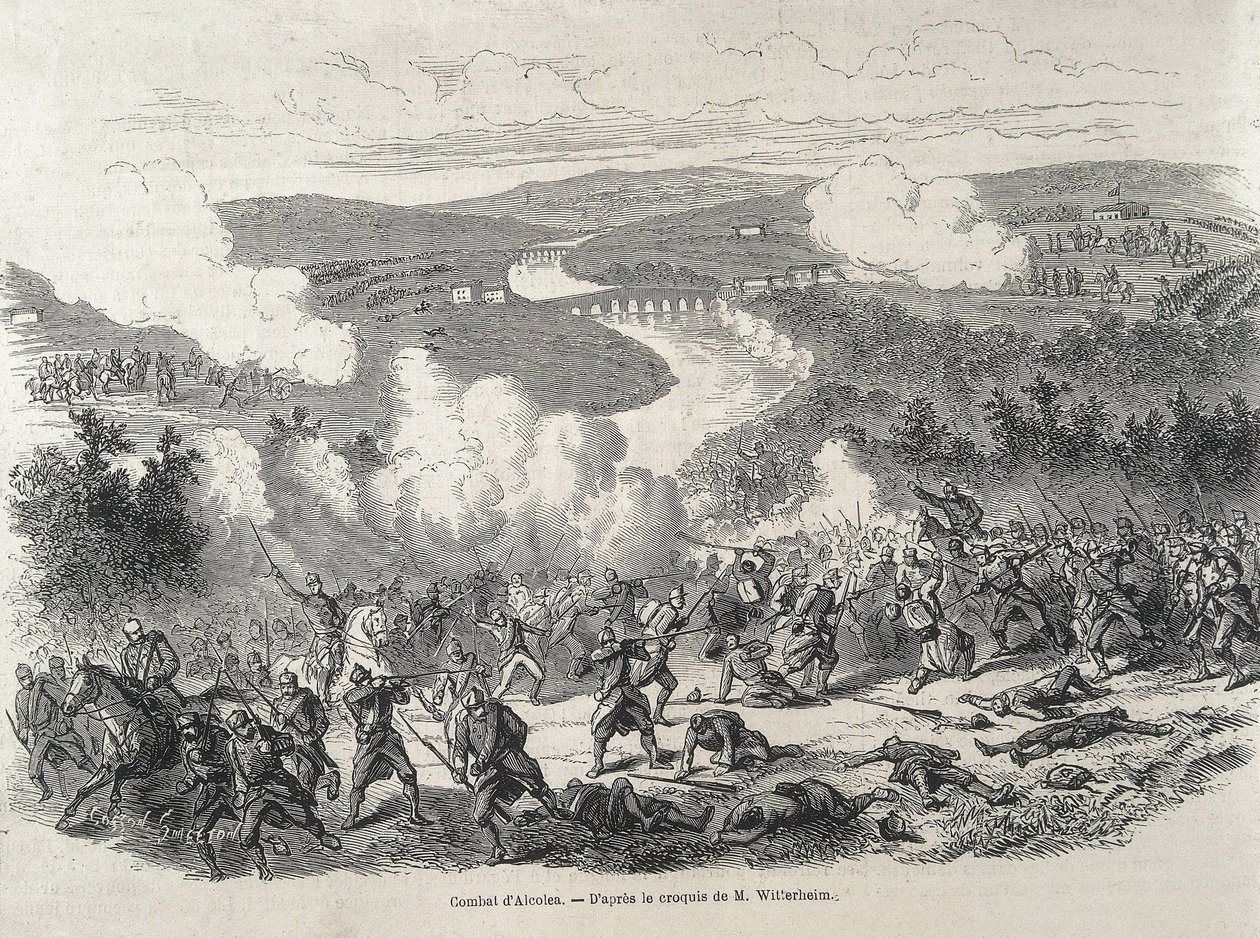 Espagne. Révolution de 1868. Bataille d